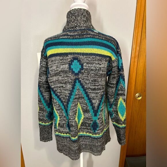 Roxy Aztec print open front‎ cardigan size S BIN L - Picture 4 of 9